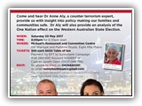 Dr Anne Aly Dinner Notice Sat 20 May 2017