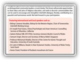 Interfaith Conference 30 NOVEMBER
