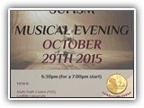 Sufi Musical Evening 29 OCTOBER 2015