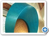 The golden-blue Mihrab looks like something from a Sci Fi movie