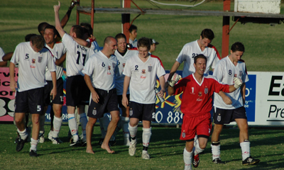 England celebrate making the final