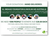 AIF & Muslim Aid AU Donation for Syrian Refugees