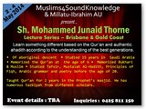 Sheikh Junaid Thorne Lecture Series 2-4 MAY