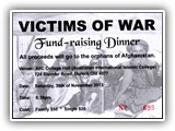 Victims of War Fund Raiser Dinner 30 November